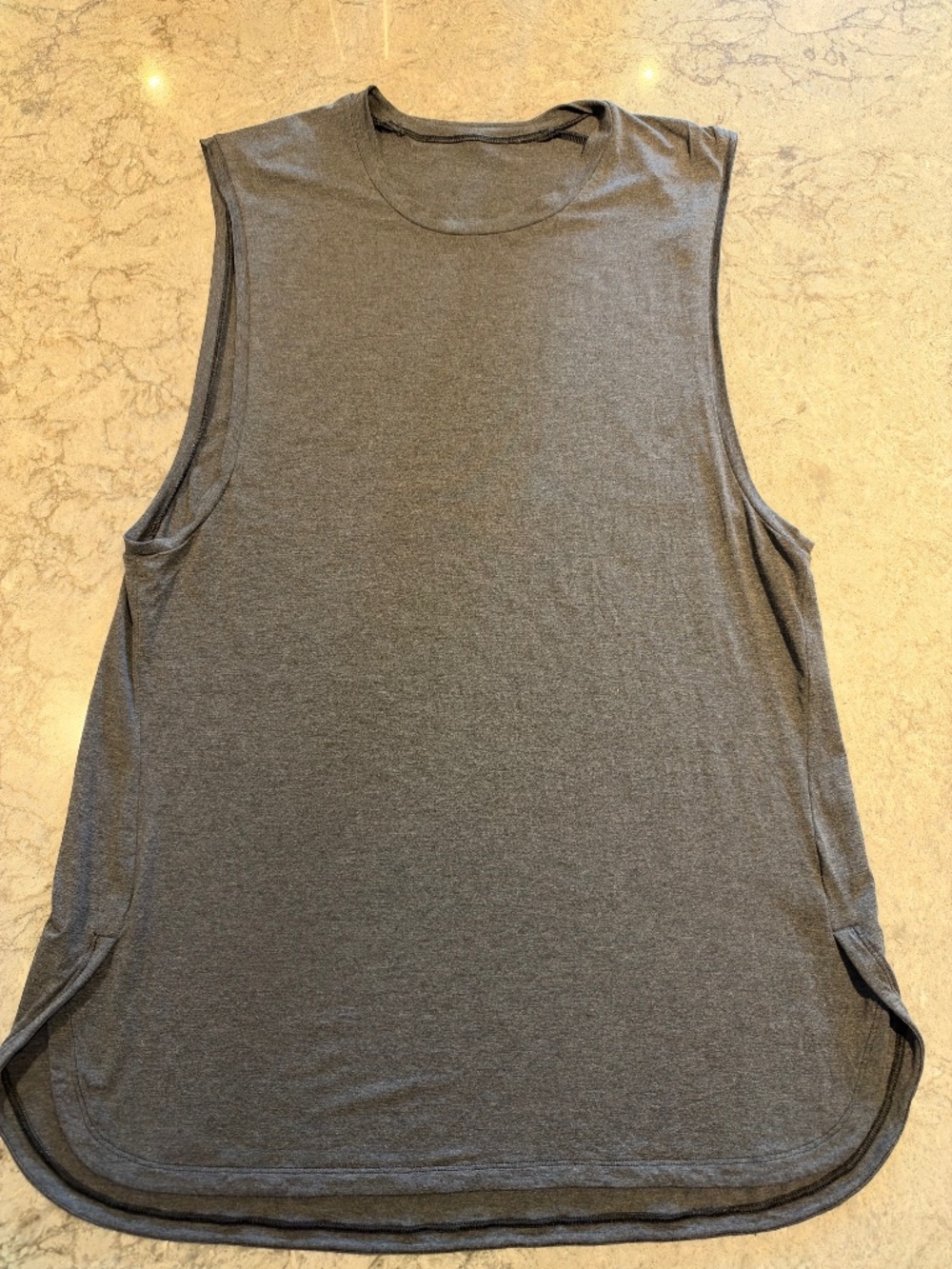 lululemon mens tank top grey medium